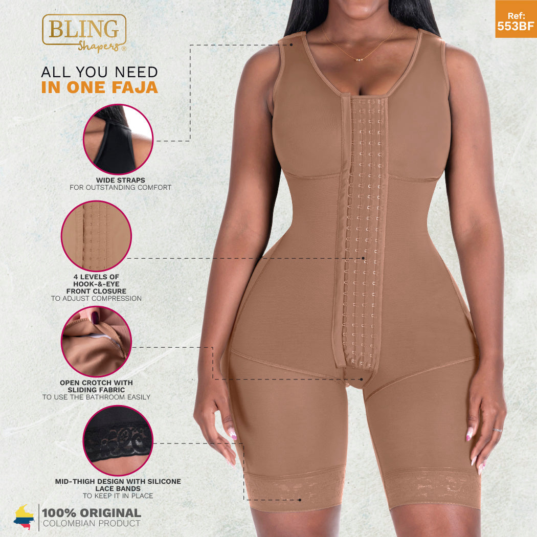 Shapewear Bodysuit with Built-in Bra - Post-Surgery & Daily Use
