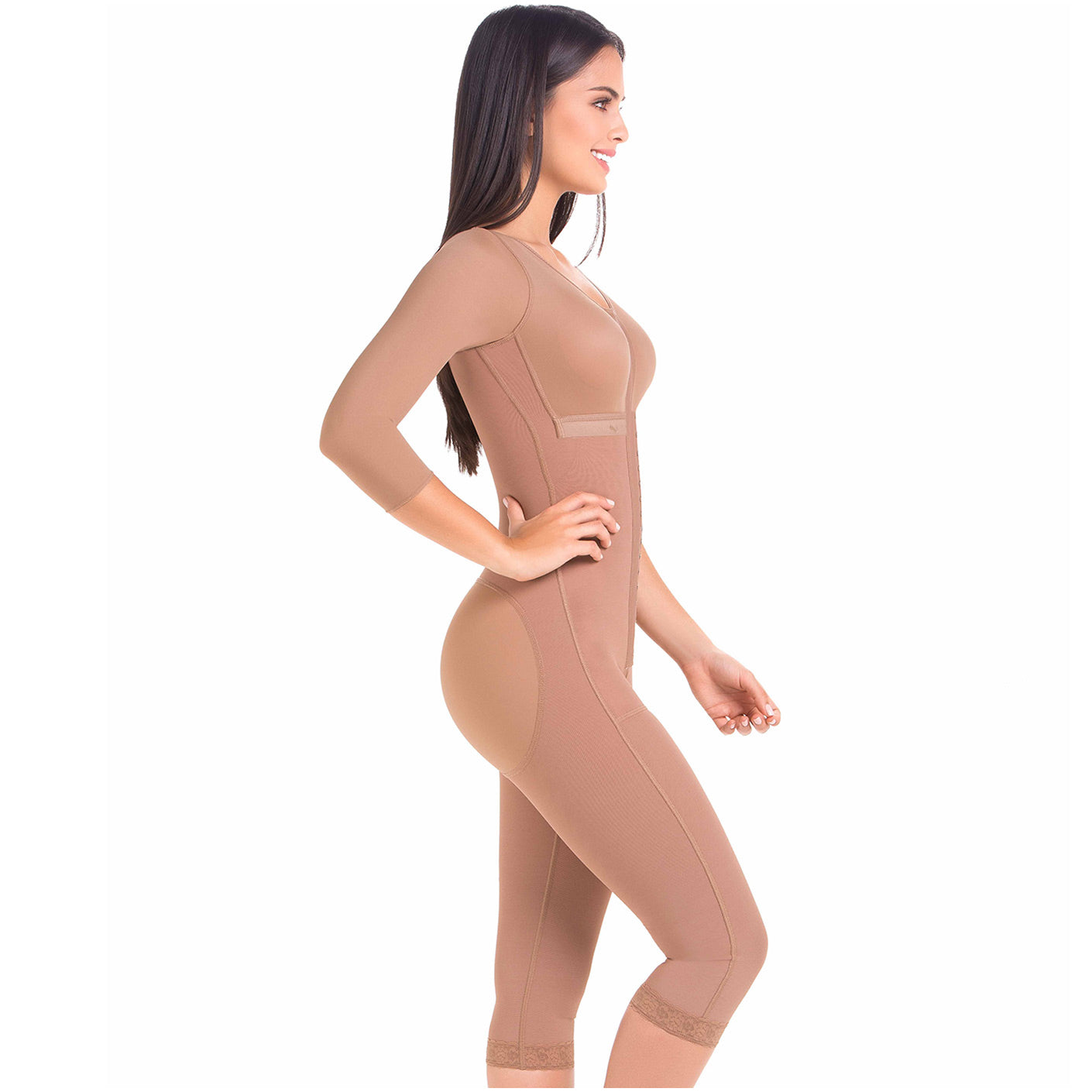 Post-Surgery Full Body Shapewear with Sleeves – Firm Compression