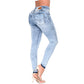 High-Rise Colombian Butt Lifter Skinny Jeans – Sculpting Denim Fit
