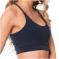 Women's Gray T-Back Gym Bra – Supportive, Breathable & Stylish