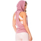 Women's Pink Sleeveless Hooded Tank Top – Lightweight Microfiber, Breathable & Stylish