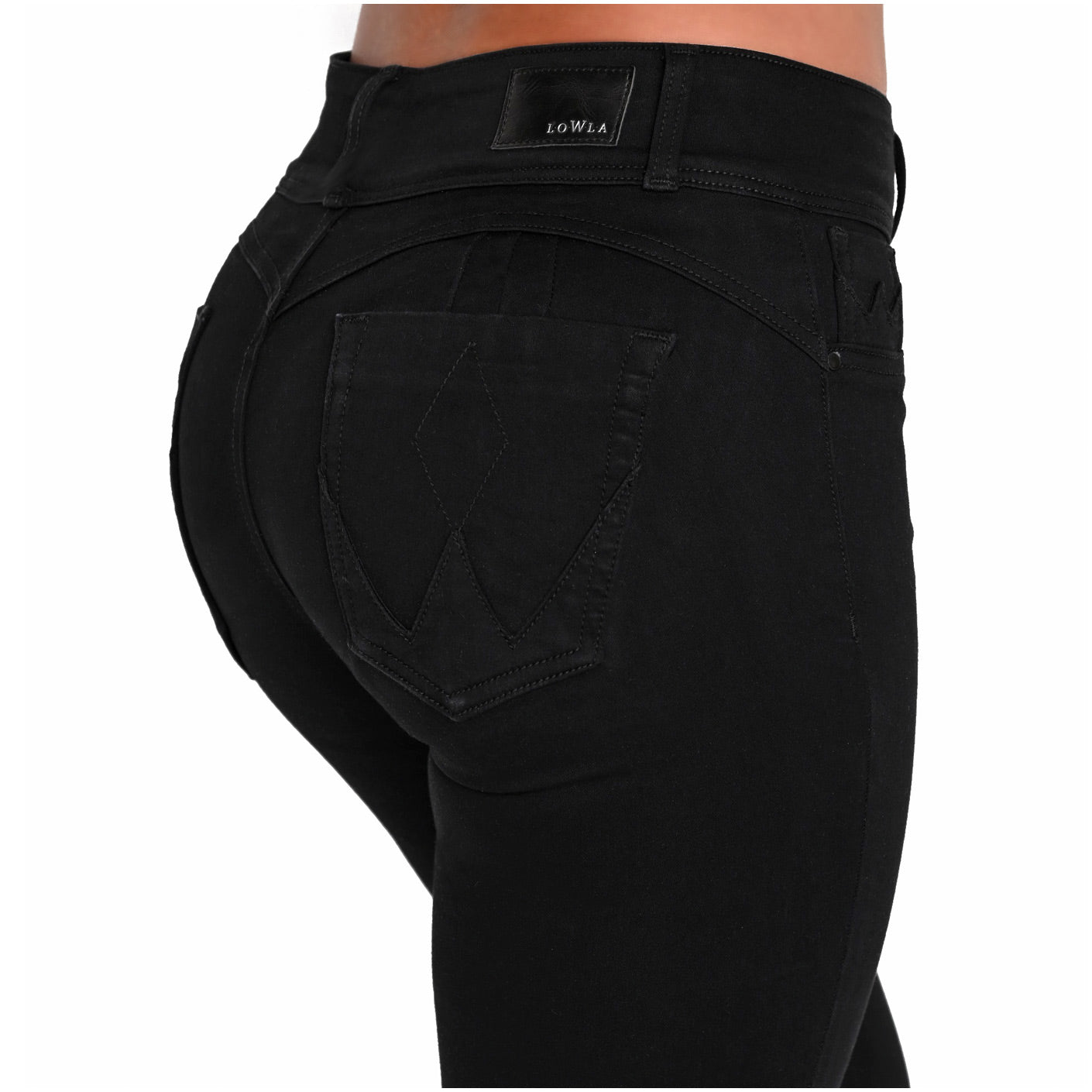 Skinny Butt Lifting Mid-Rise Jeans - Sculpting & Curve-Enhancing Fit