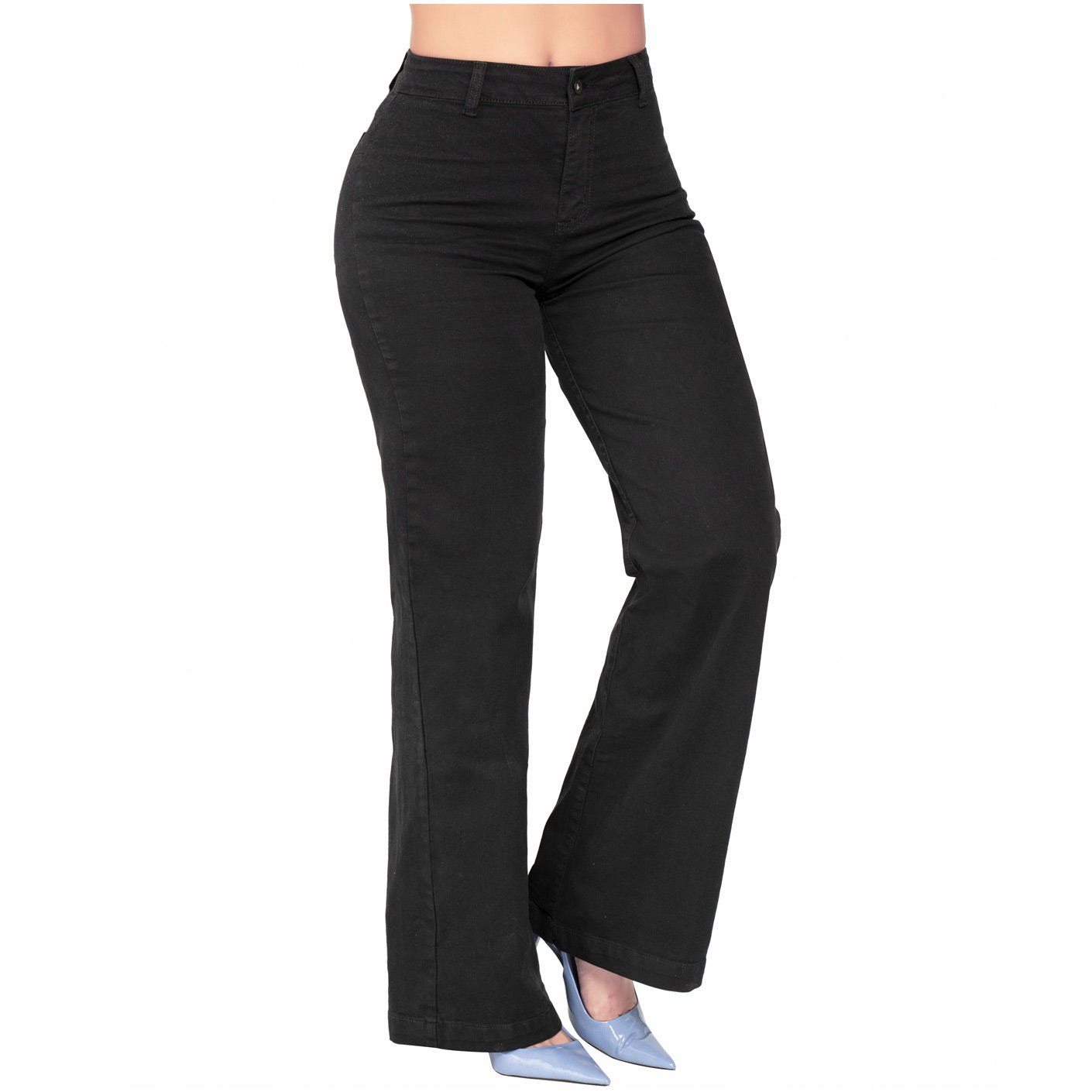 High-Waisted White Straight-Leg Jeans for Women – Classic Fit